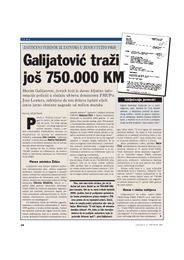 Galijatović traži još 750.000 KM