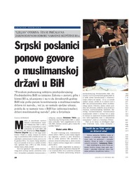 Srpski poslanici ponovo govore  o muslimanskoj državi u BiH