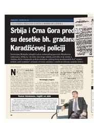 Srbija i Crna Gora predale su desetke bh. građana Karadžićevoj policiji