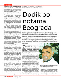 Dodik po notama Beograda