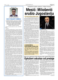 Mesić: Milošević srušio Jugoslaviju