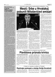 Mesić: Srbe u Hrvatskoj pobunili Miloševićevi emisari