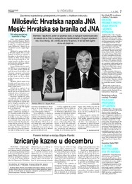 Milošević: Hrvatska napala JNA Mesić: Hrvatska se branila od JNA