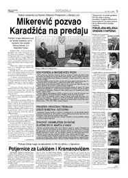 Mikerević pozvao Karadžica na predaju