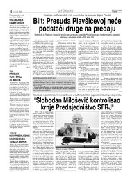 Slobodan Milošević kontrolisao krnje Predsjedništvo SFRJ