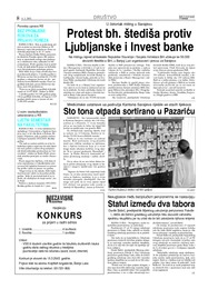 Protest bh. štediša protiv Ljubljanske i Invest banke