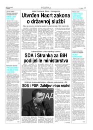 SDA i Stranka za BiH podijelile ministarstva
