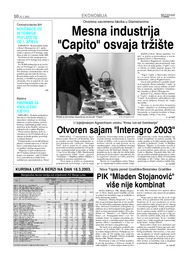 Otvoren sajam Interagro 2003