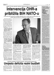 Intervencija OHR-a  približila BiH NATO-u