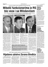 Mikelić funkcionerima iz RS bio veza i sa Miloševićem