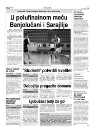 U polufinalnom meču Banjolučani i Sarajlije