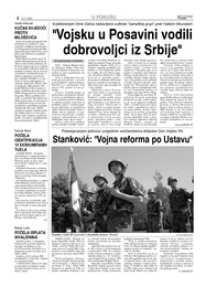 Stanković: Vojna reforma po Ustavu