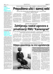 Zahtijevaju raskid ugovora o privatizaciji RMU Kamengrad