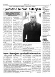 Bjelošević se brani ćutanjem
