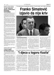 Franko Simatović  izjavio da nije kriv