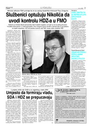 Službenici optužuju Nikolića da uvodi kontrolu HDZ-a u FMO