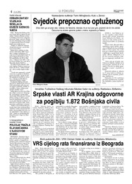 Srpske vlasti AR Krajina odgovorne za pogibiju 1.872 Bošnjaka civila