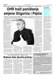 OHR traži poništenje smjene Gligorića i Pejića