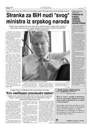 Stranka za BiH nudi svog ministra iz srpskog naroda