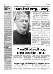 Ninković traži istragu u Doboju