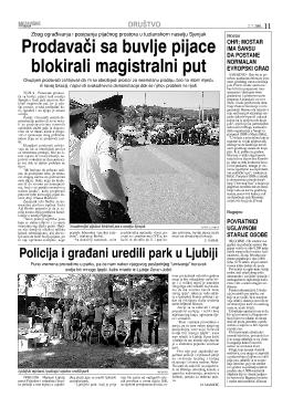 Policija i građani uredili park u Ljubiji