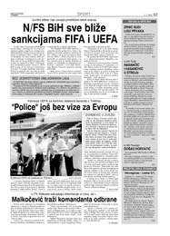 N/FS BiH sve bliže sankcijama FIFA i UEFA