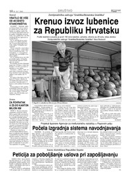Krenuo izvoz lubenice za Republiku Hrvatsku
