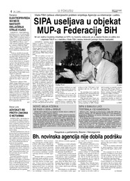 SIPA useljava u objekat  MUP-a Federacije BiH