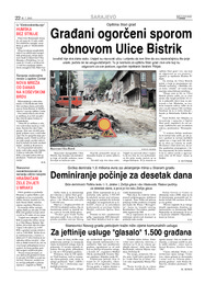 Građani ogorčeni sporom obnovom Ulice  Bistrik