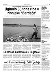 Uginulo 30 tona ribe u ribnjaku "Bardača
