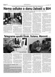 Telegrame uputili Širak, Solana, Marović