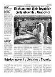 Ekshumirana tijela hrvatskih civila ubijenih u Grabovici