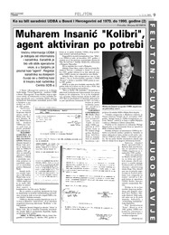 Muharem Insanić "Kolibri", agent aktiviran po potrebi