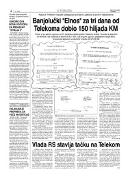Banjolučki "Elnos" za tri dana od Telekoma dobio 150 hiljada KM