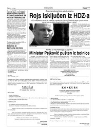 Ministar Pejković pušten iz bolnice