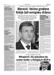 Marović: Većina građana Srbije želi evropsku državu