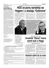 HDZ za punu saradnju sa Hagom i u slučaju "Gotovina
