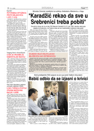 Karadžić rekao da sve u  Srebrenici treba pobiti