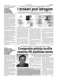 Crnogorska policija izručila vlastima RS pljačkaša banke