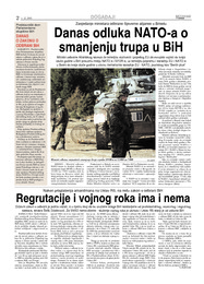 Danas odluka NATO-a o  smanjenju trupa u BiH