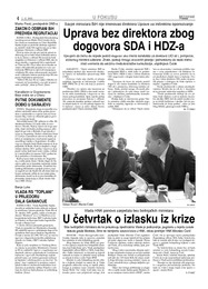 Uprava bez direktora zbog dogovora SDA i HDZ-a