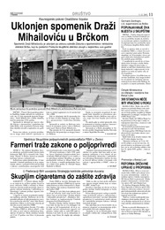 Uklonjen spomenik Draži Mihailoviću u Brčkom