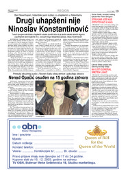 Drugi uhapšeni nije Ninoslav Konstantinović