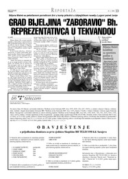 GRAD BIJELJINA "ZABORAVIO" BH. REPREZENTATIVCA U TEKVANDOU