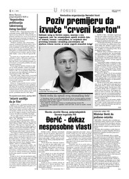Ministar Đerić da podnese ostavku