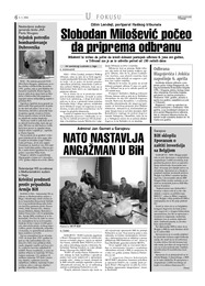 Slobodan Milošević počeo da priprema odbranu