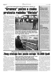 Grames" počeo u znaku protesta radnika "Metala"