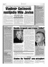 Vladimir Gaćinović naslijedio Mila Jovina