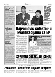 Bajramović selektor u kvalifikacijama za EP