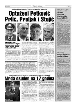 Optuženi Petković Prlić, Praljak i Stojić